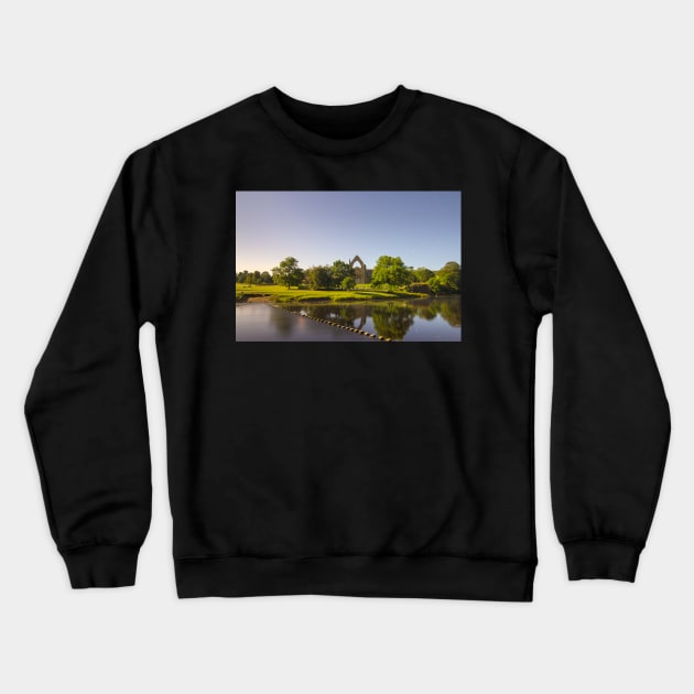 Bolton Abbey Nestled in the Yorkshire Dales on the banks of the River Wharfe 5603 Crewneck Sweatshirt by Spookydaz